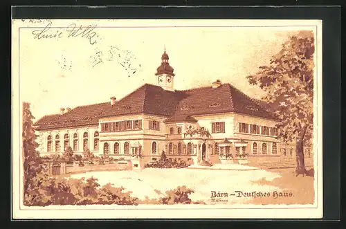 AK Bärn /Mähren, Gasthaus Deutsches Haus