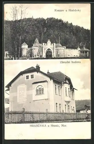 AK Hrabuvka u Hranic, Závodni budova, Kunzov u Hrabuvky