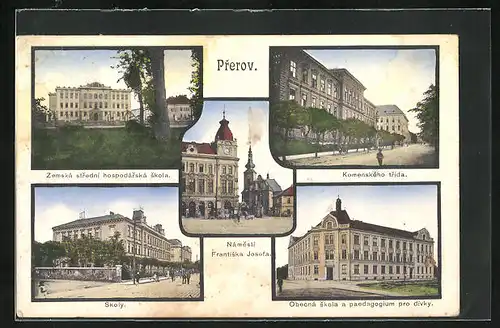 AK Prerov, Skoly, Namesti Frantiska Josefa, Zemska stredni hospodarska skola