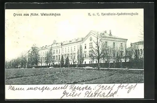 AK Mähr.-Weisskirchen, K.u.k. Kavallerie-Kadettenschule