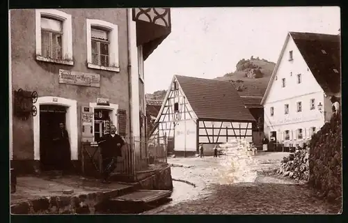 Fotografie R. Hirthe, Schwabach, Ansicht Alfeld, Geschäftshaus von Georg Maul
