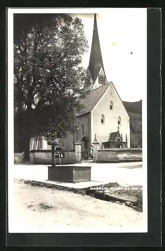 AK Wagrain, Brunnen vor der Pfarrkirche