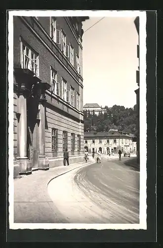 AK Salzburg, Strassenpartie im Stadtkern