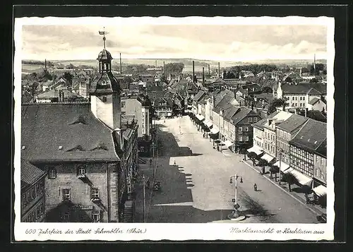 AK Schmölln /Thür., Marktansicht vom Kirchturm aus, PP 127 C 43/03, Ganzsache