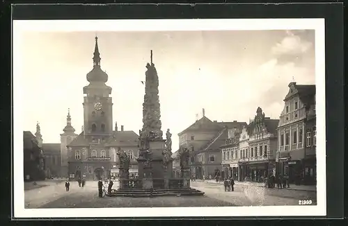 AK Saaz /Zatec, Radnice, Namesti