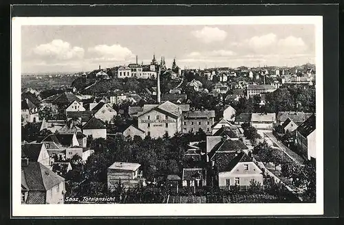 AK Saaz /Zatec, Totalansicht der Stadt