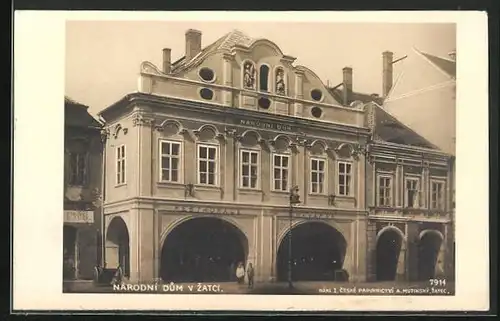 AK Saaz /Zatec, Restaurace Kavarna, Narodni dum