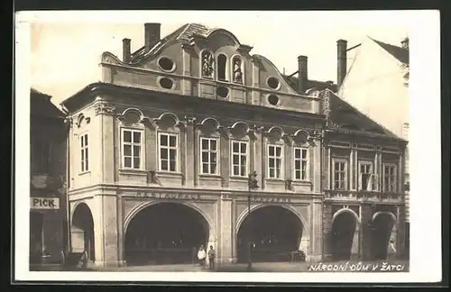 AK Saaz /Zatec, Restaurace Kavarna, Narodni Dum