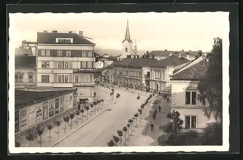 AK Prerau, Strassenpartie mit Geschäften