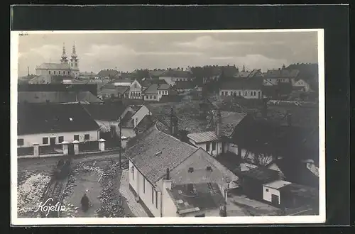 AK Kojetín, Ortsansicht aus der Vogelschau