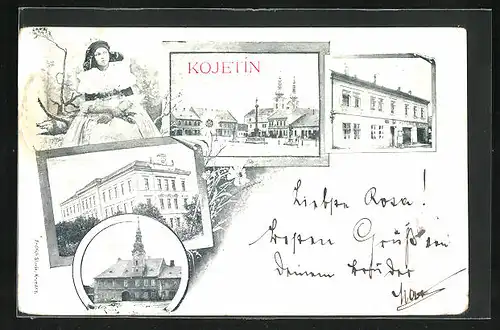 AK Kojetín, Sporitelna, Radnice, Namesti