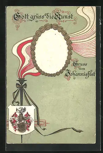 Präge-AK Portrait von Gutenberg