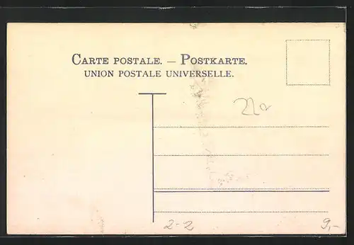 Künstler-AK Luxembourg, Briefmarken und Wappen