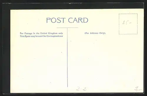 Künstler-AK Queensland, Briefmarken und Wappen