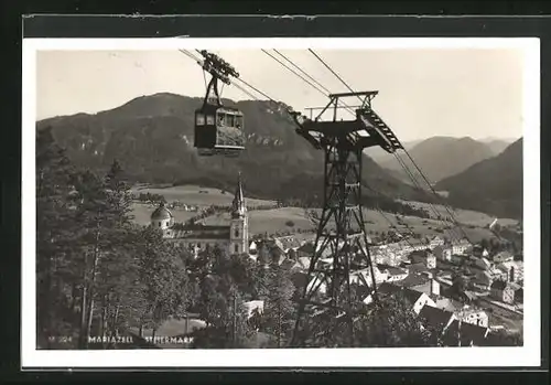 AK Mariazell /Steiermark, Seilbahn, Totalansicht