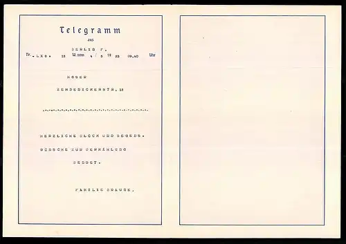 Telegramm Deutsche Reichspost, 1932, Engel mit Briefen und Blumen, Entwurf: Arnold