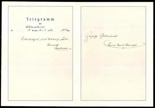 Telegramm Deutsche Reichspost, 1937, Alpenwiese gegen Bergmassiv, Entwurf: Carl Reiser