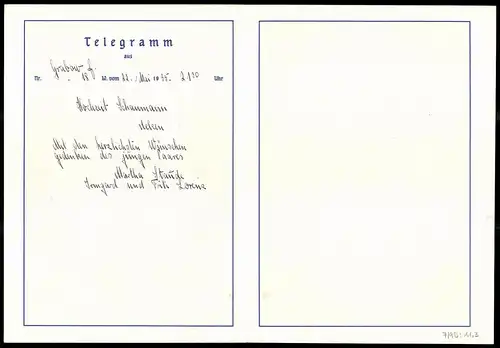 Telegramm Deutsche Reichspost, 1935, Engel mit Brief und Blumen, Entwurf: Arnold