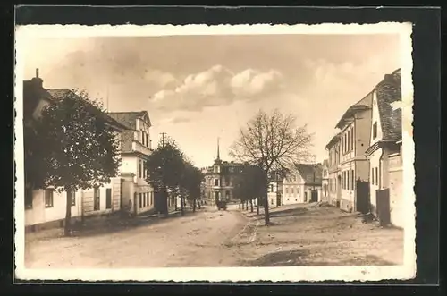 AK Benisch, Partie an der Bahnhofstrasse