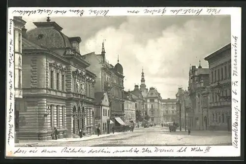 AK Troppau, Strasse an der Herrengasse