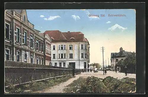 AK Oderberg, Strasse an der Rohrwerkschule