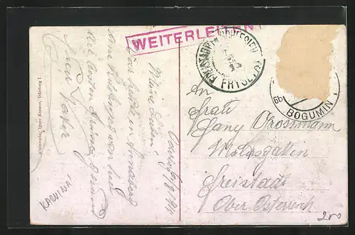AK Oderberg-Bahnhof, Drahtwerk aus der Vogelschau