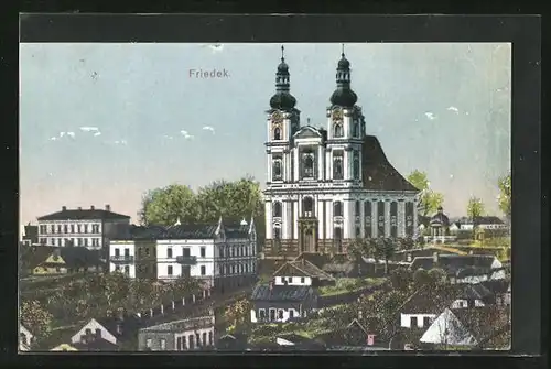 AK Friedek, Kirche im Ortsbild