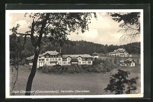 AK Stadt Olbersdorf, Blick auf Heilstätte Oberschaar