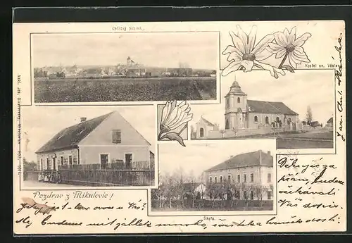 AK Mikulovic, Kostel sv. Vaclava, Skola, Panorama