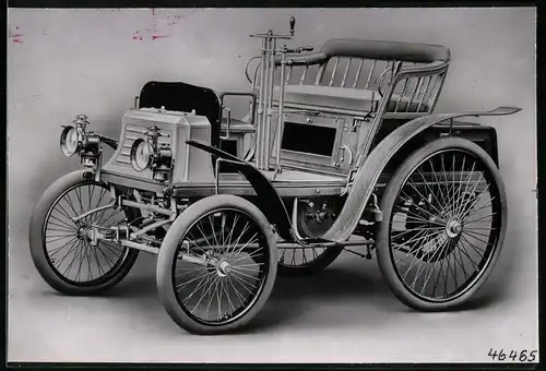 Archiv-Fotografie Auto Benz Ideal, 5 PS PKW von 1899, Fotoabzug 1961