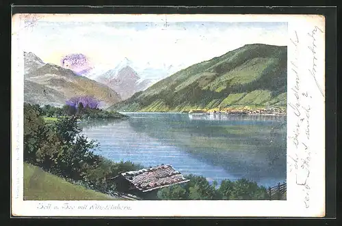AK Zell am See, See mit Kitzsteinhorn