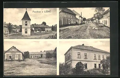 AK Lisna, Kapelle, Gastaus, Schule