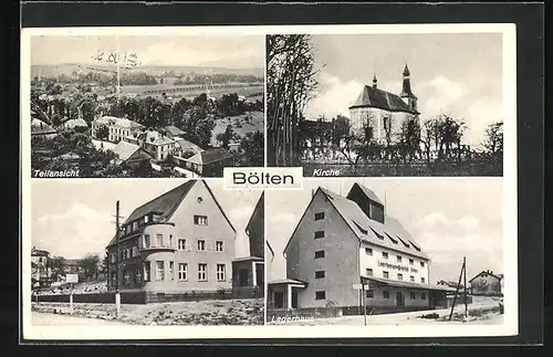 AK Bölten, Raiffeisenkasse, Lagerhaus, Kirche