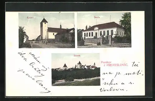 AK Premyslovice, Kostel, Skola, Zamek
