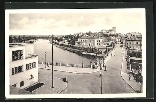 AK Prerov, Strassenpartie am Fluss