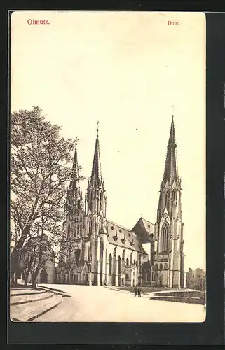 AK Olomouc /Olmütz, Blick auf den Dom