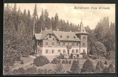AK Karlsbrunn, Villa Wilhelm