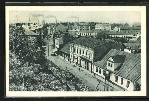 AK Oderberg, Stephaniestrasse mit Passanten