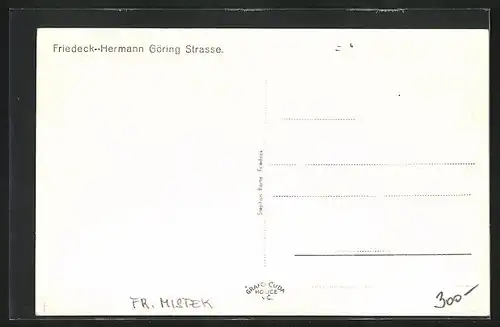 AK Friedeck, Hermann Göring-Strasse