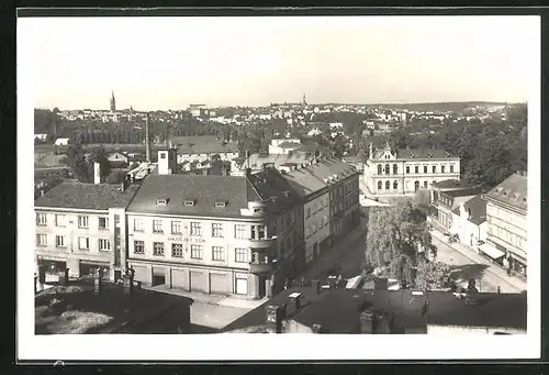 AK Mistek, Panorama mit Kirchen in der Ferne