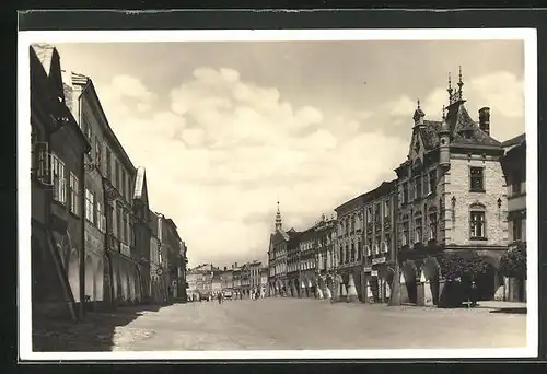 AK Zwittau, Unterer Stadtplatz