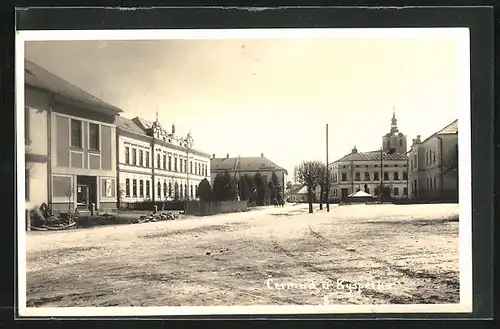 Foto-AK Cermna u Kysperka, Strassenpartie mit Gebäudeansicht