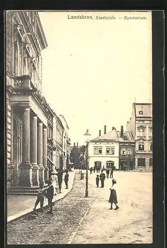 AK Landskron, Stadtplatz, Gymnasium