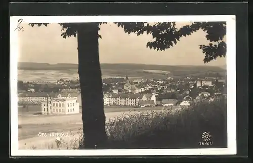 AK Ceská Trebová, Ortsansicht von einer Anhöhe aus