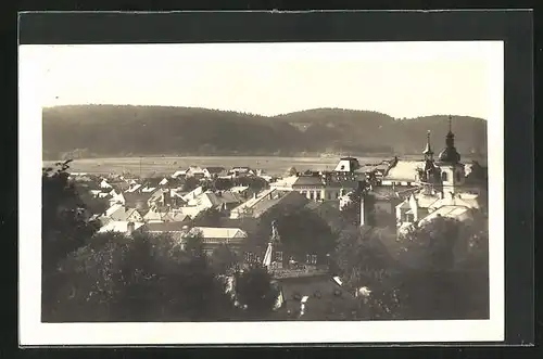 AK Chotzen / Chocen, Teilansicht der Stadt