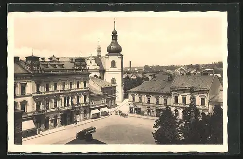 AK Chotzen / Chocen, Marktplatz