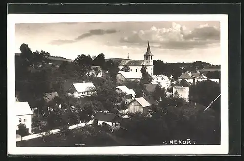 AK Nekor, Blick auf Dorfskirche