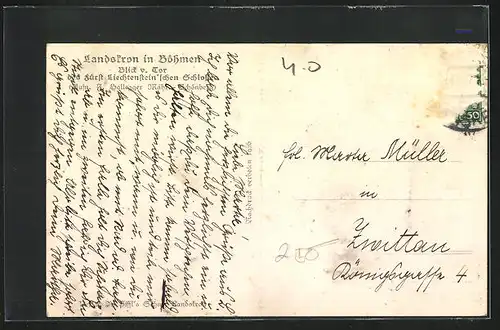 AK Landskron i. B., Damenkostüme und Mäntel von Josef Benoni