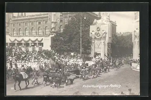 AK Kaiserhuldigungs-Festzug, Ritterparade