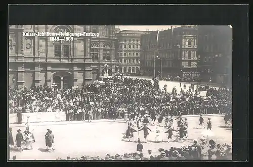 AK Kaiser-Jubiläums-Huldigungs-Festzug 1908, Tanz